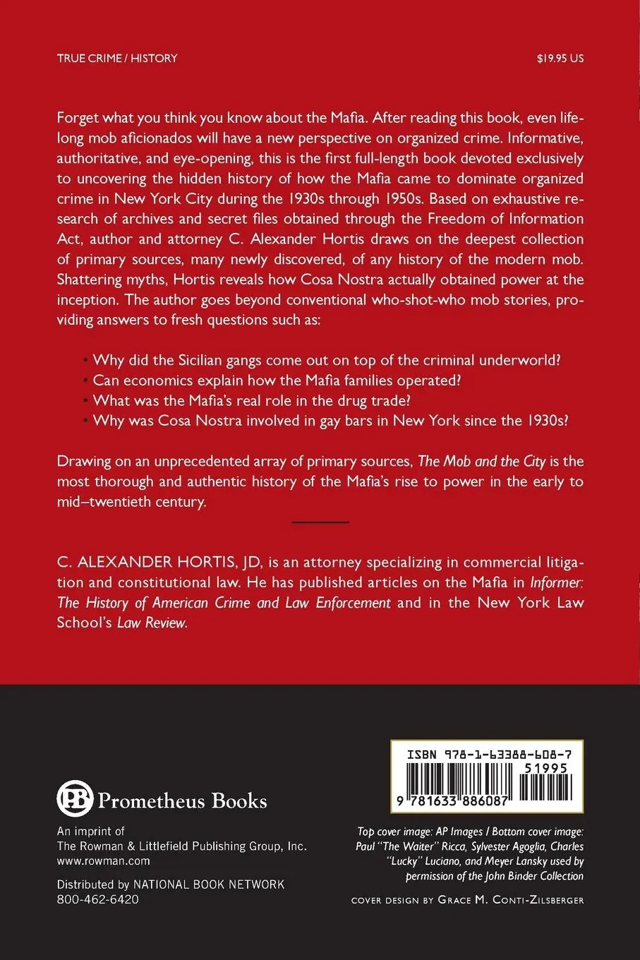 Rückseite: 9781633886087 | The Mob and the City | C. Alexander Hortis | Taschenbuch | Englisch