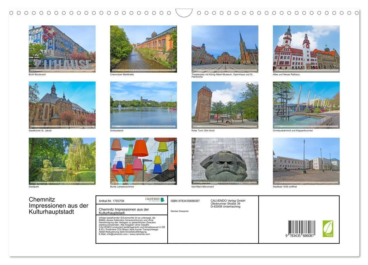 Bild: 9783435686087 | Chemnitz Impressionen aus der Kulturhauptstadt (Wandkalender 2025...