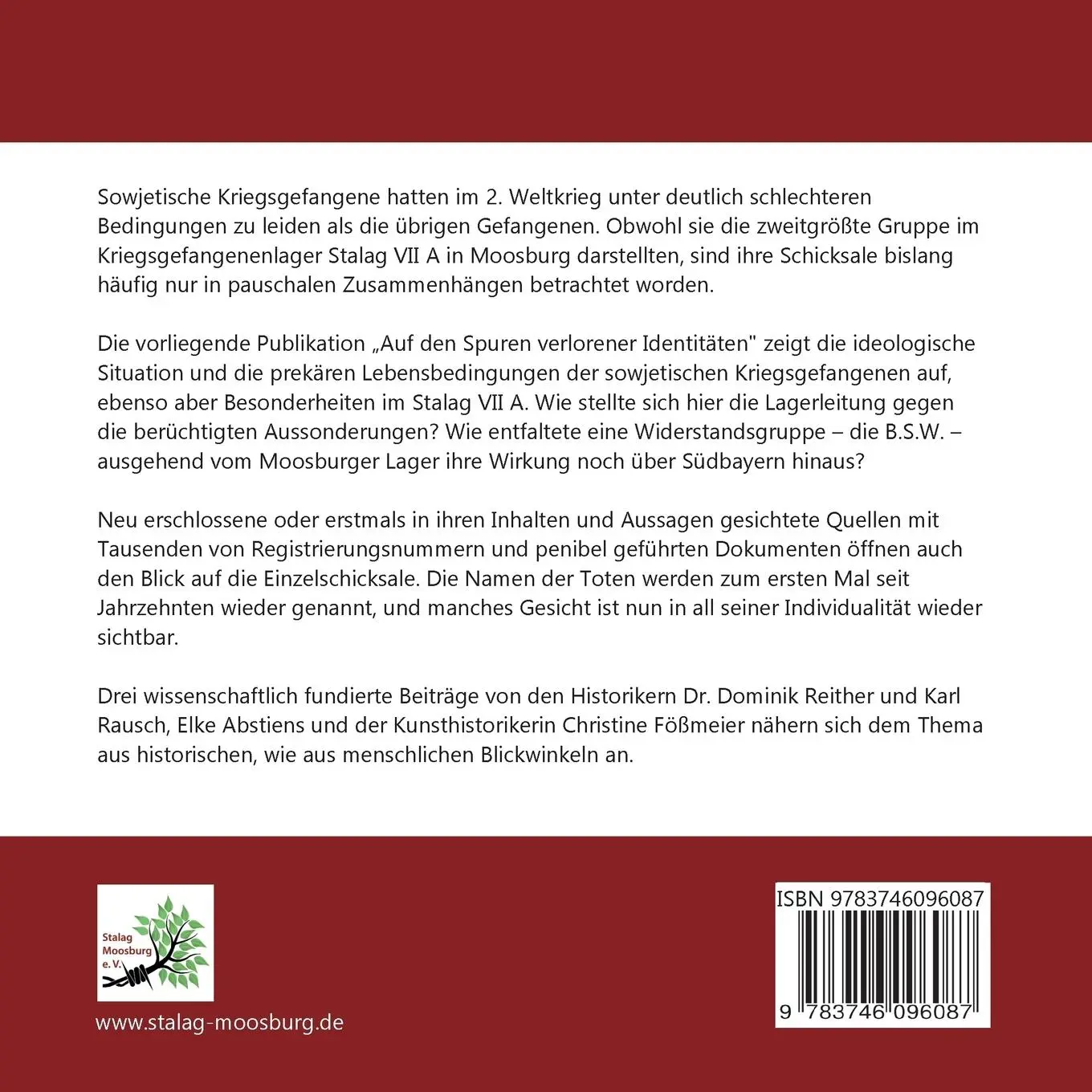 Rückseite: 9783746096087 | Auf den Spuren verlorener Identitäten | Dominik Reither (u. a.) | Buch
