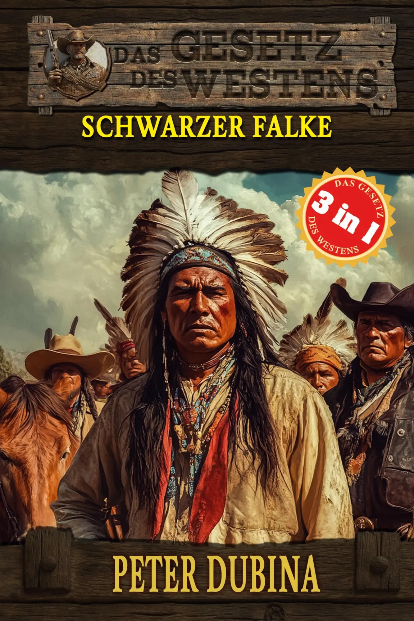 Cover: 9783964036087 | 3 Western in 1: Schwarzer Falke | Peter Dubina | Taschenbuch | 268 S.