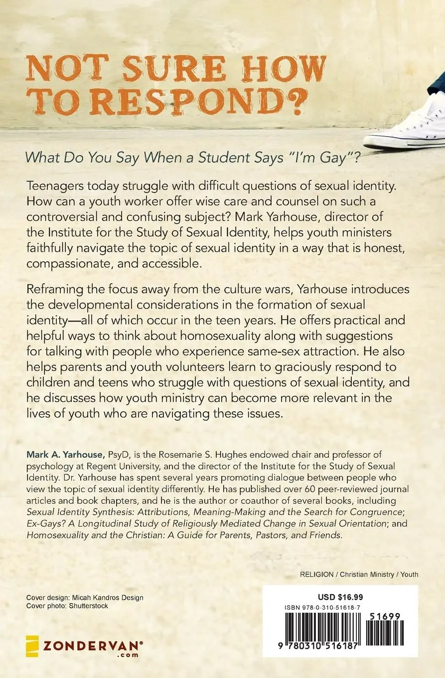 Rückseite: 9780310516187 | Understanding Sexual Identity | A Resource for Youth Ministry | Buch