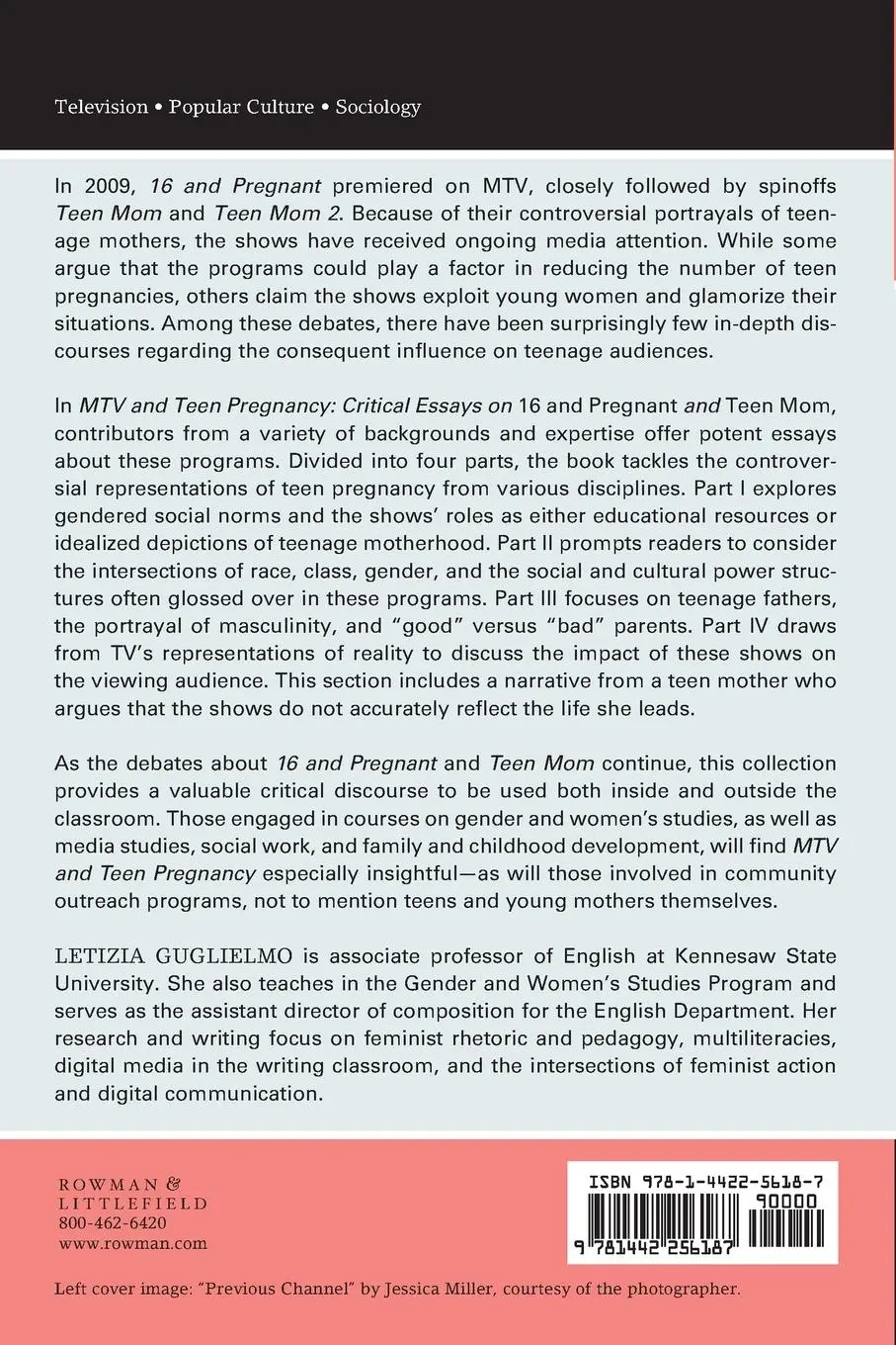 Rückseite: 9781442256187 | MTV and Teen Pregnancy | Letizia Guglielmo | Taschenbuch | Englisch