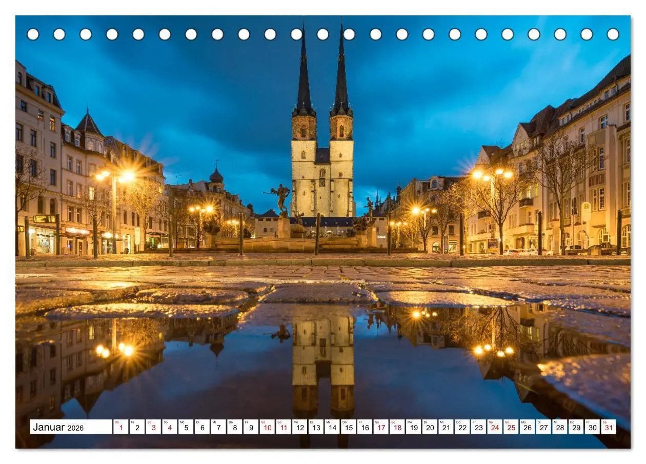 Bild: 9783457836187 | Halle-Saale - Meine Stadt im Spiegel (Tischkalender 2026 DIN A5...