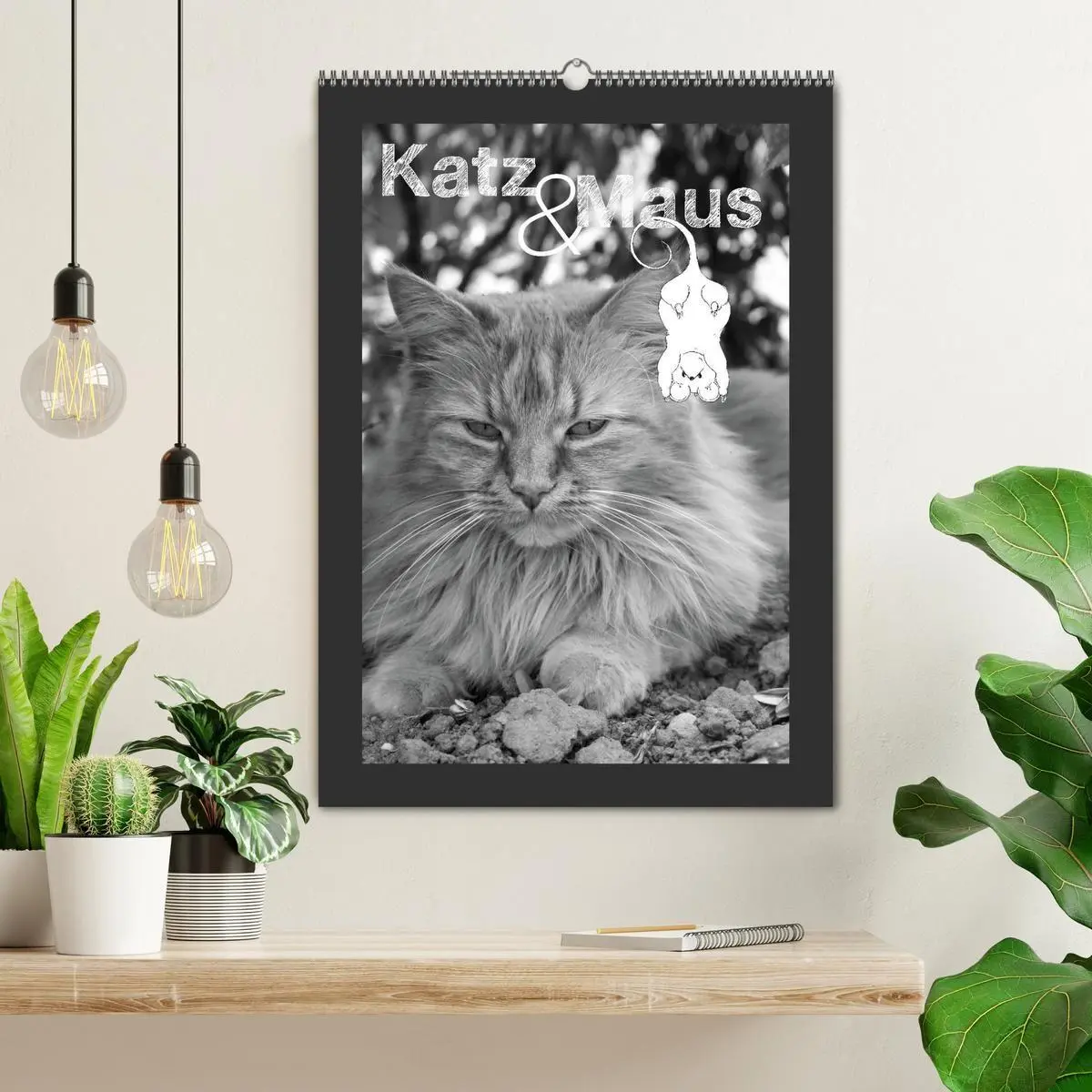 Bild: 9783594146187 | Katz &amp; Maus (Wandkalender 2027 DIN A2 hoch), CALVENDO Monatskalender