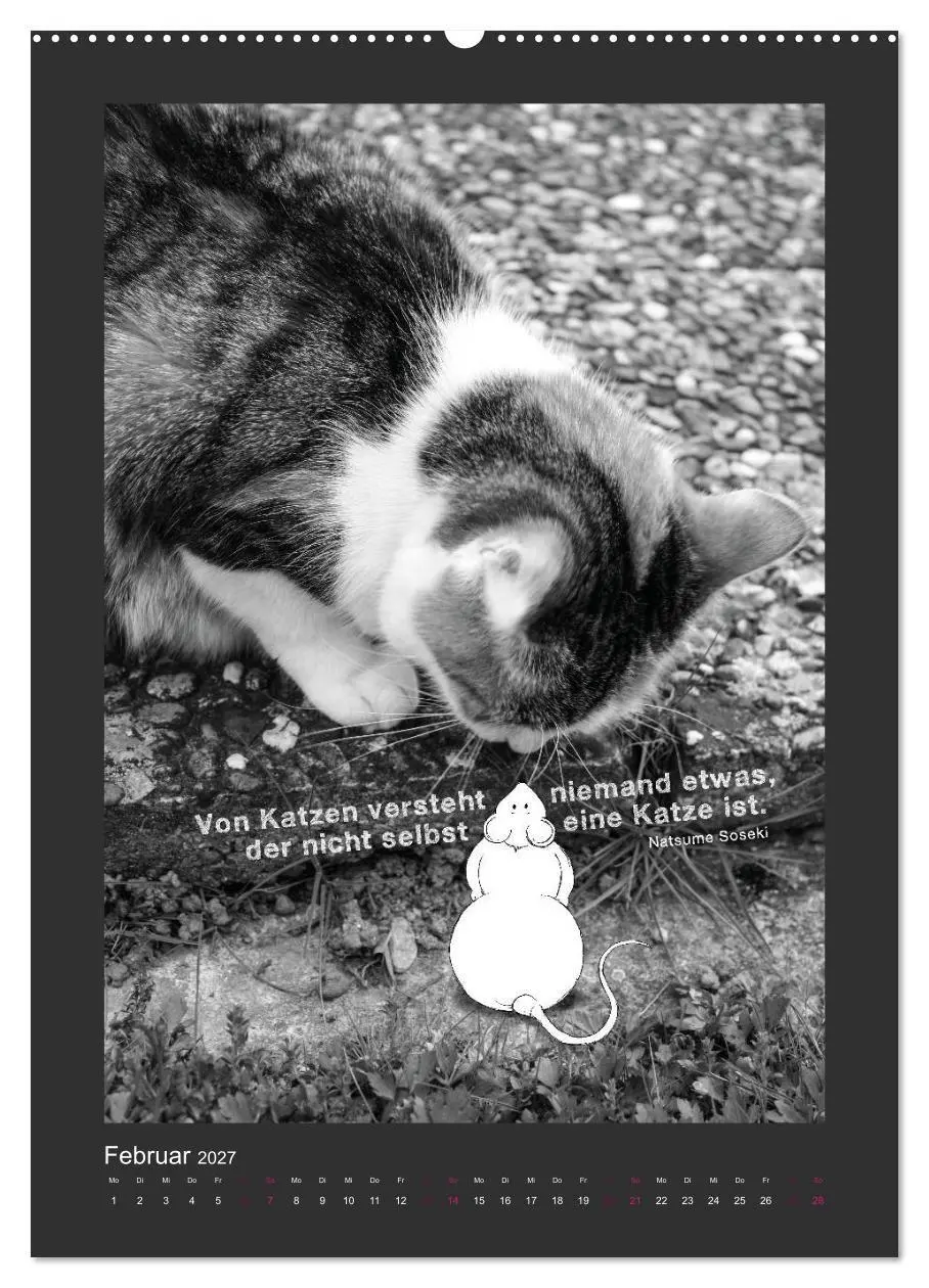 Bild: 9783594146187 | Katz &amp; Maus (Wandkalender 2027 DIN A2 hoch), CALVENDO Monatskalender