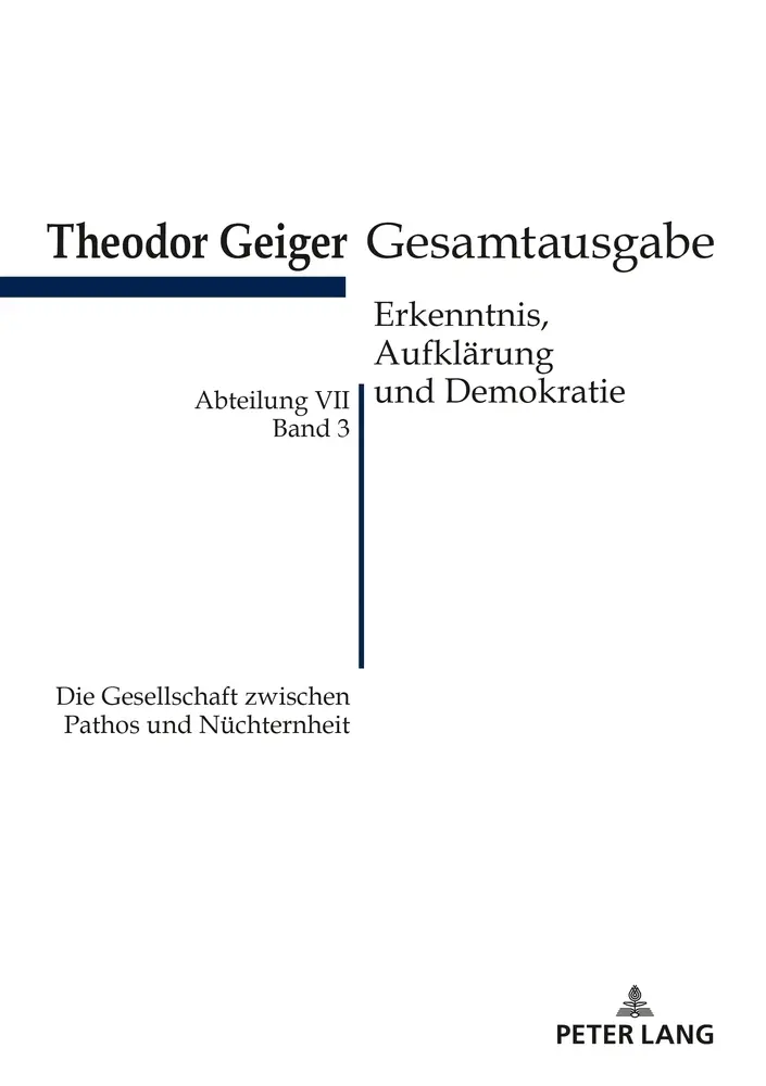 Cover: 9783631766187 | Die Gesellschaft zwischen Pathos und Nüchternheit | Klaus Rodax | Buch