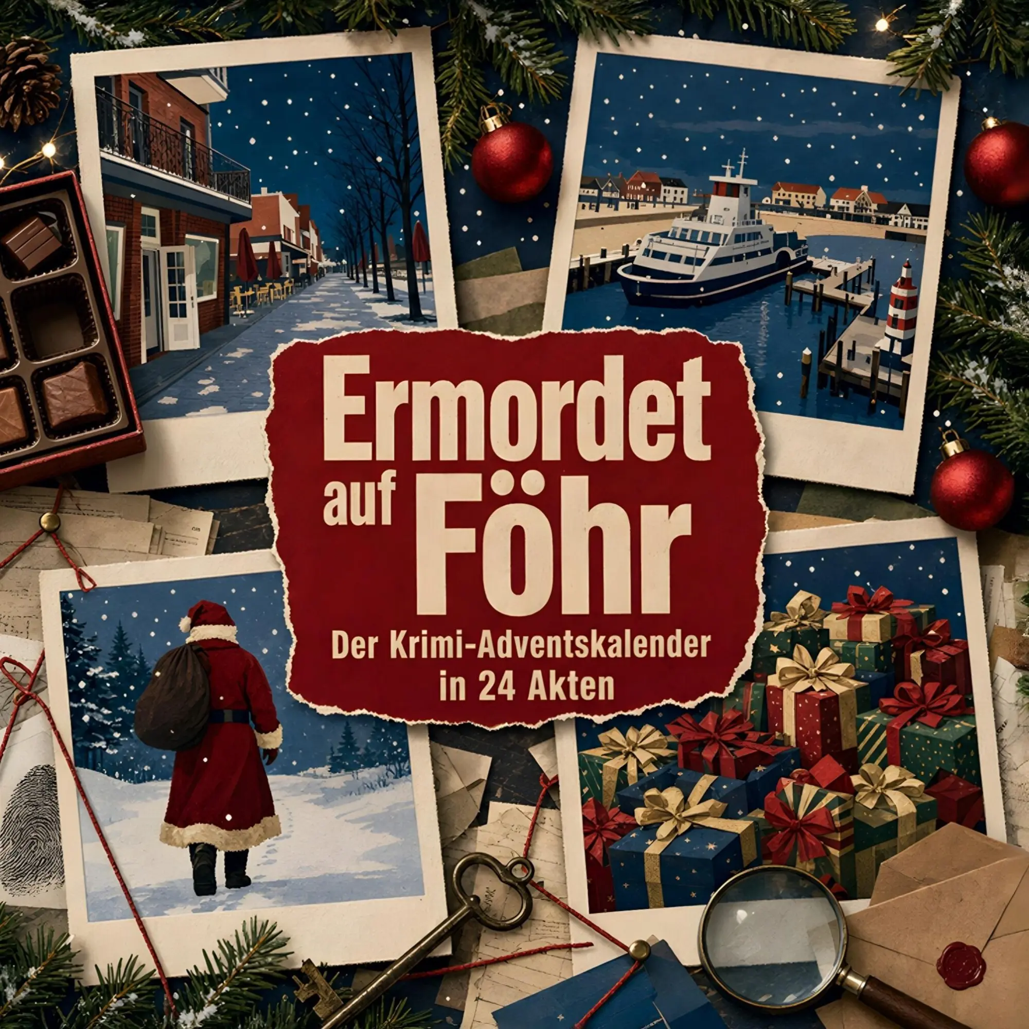 Cover: 9783696116187 | Ermordet auf Föhr | Der Krimi-Adventskalender in 24 Akten | Schubert