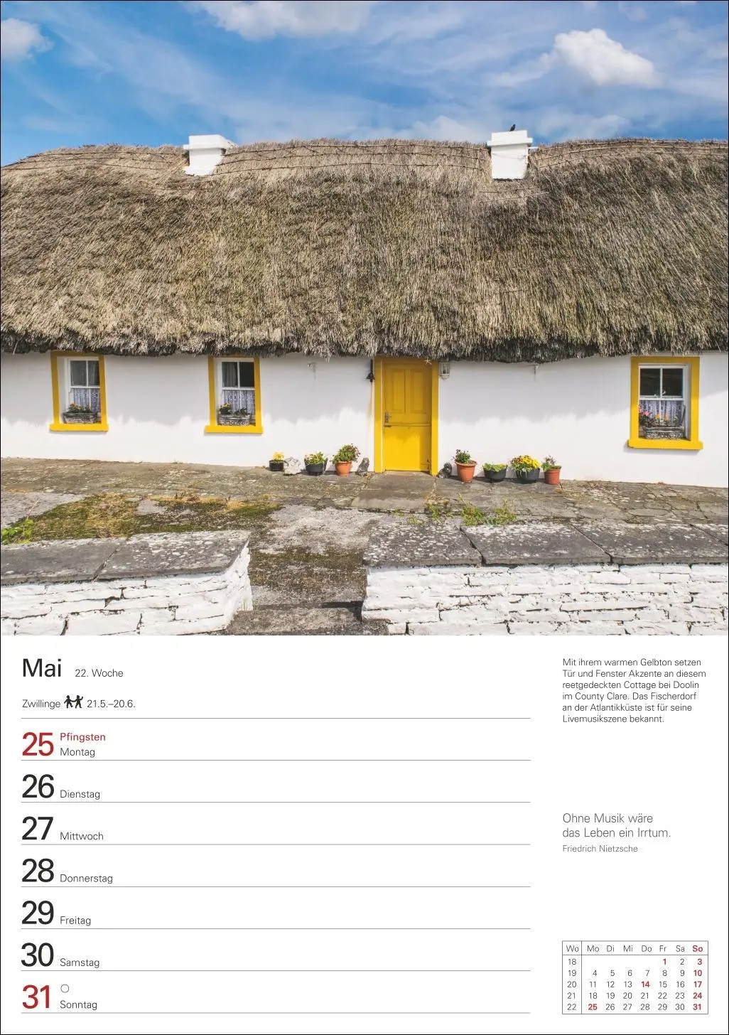 Bild: 9783840036187 | Irland Wochenplaner 2026 - Eine Reise in 53 Bildern | Ulrike Issel