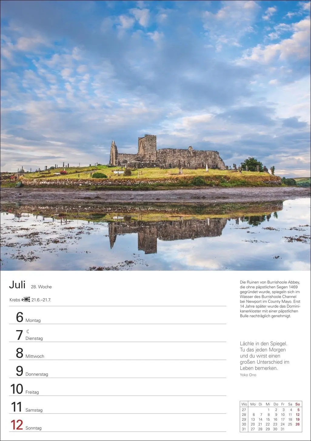 Bild: 9783840036187 | Irland Wochenplaner 2026 - Eine Reise in 53 Bildern | Ulrike Issel