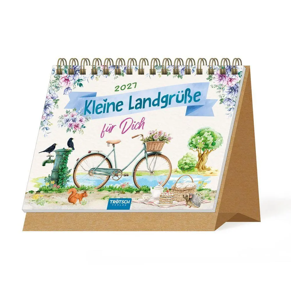 Cover: 9783988026187 | TRÖTSCH - Aufstellkalender Kleine Landgrüße 2027 | KG | Kalender