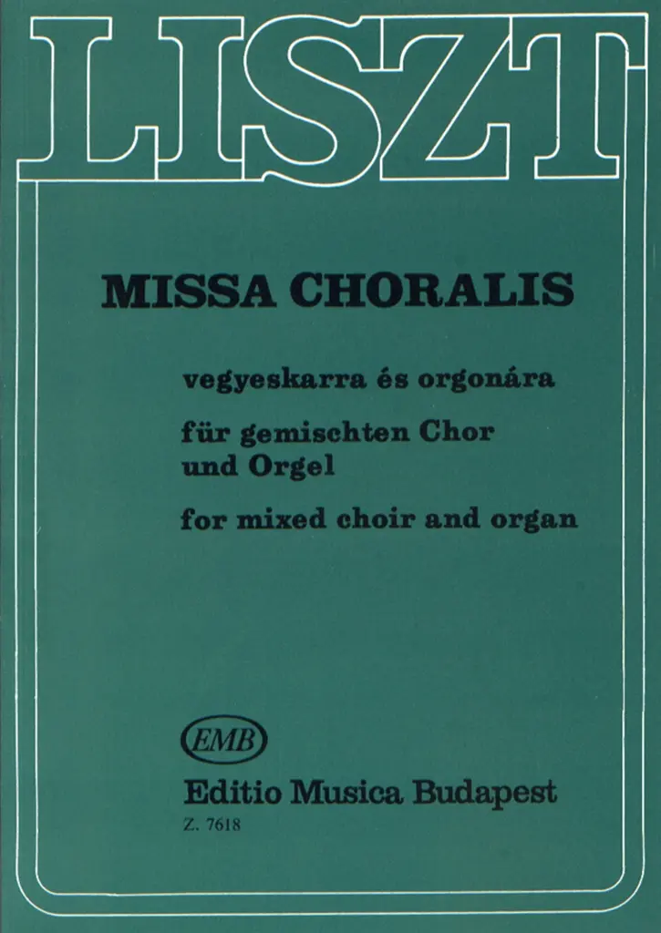 Cover: 9790080076187 | Missa choralis für gem Chor und Orgel Partitur | Franz Liszt | Buch