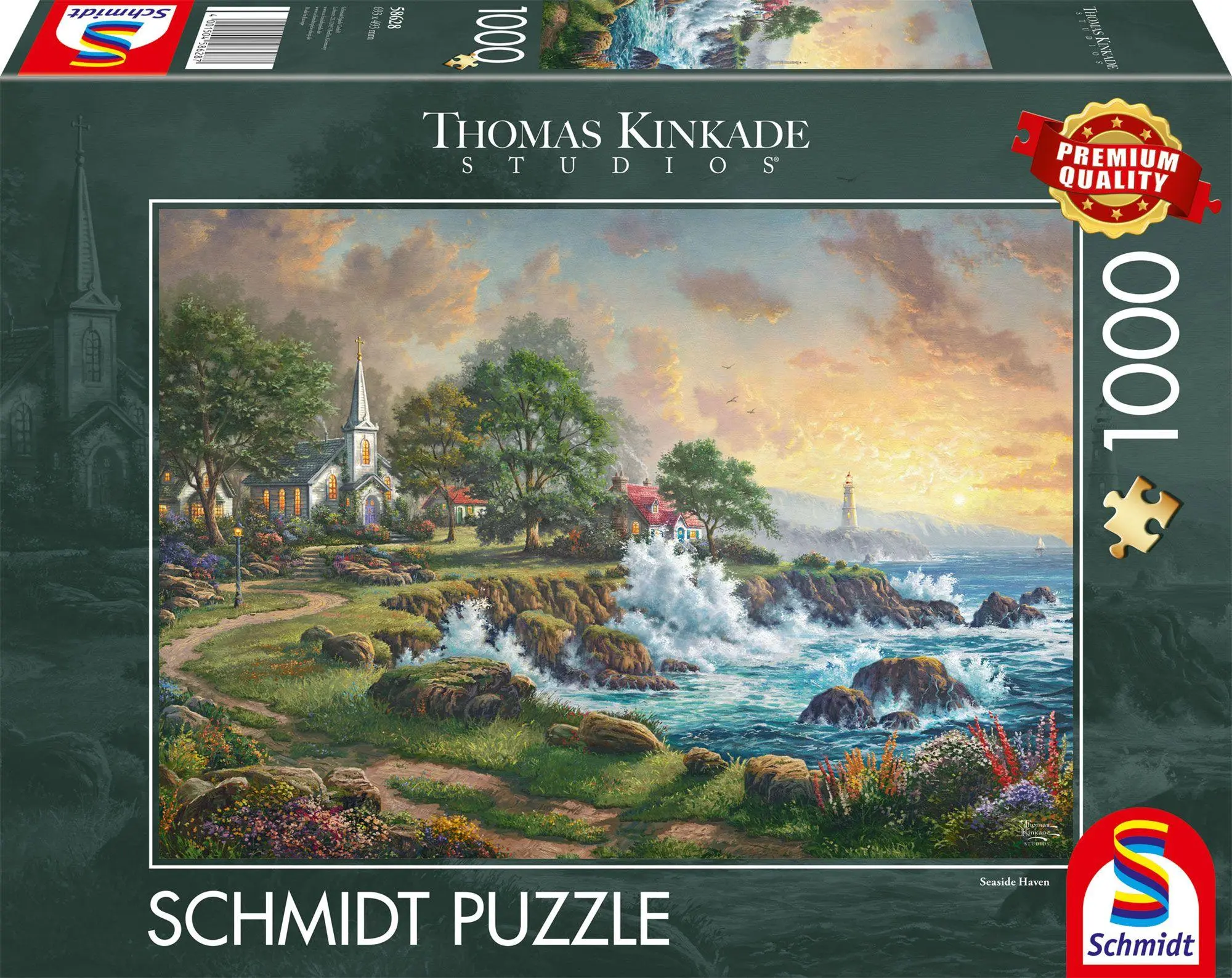 Cover: 4001504586287 | Kleinod am Meer | Puzzle Thomas Kinkade 1000 Teile | Spiel | 58628