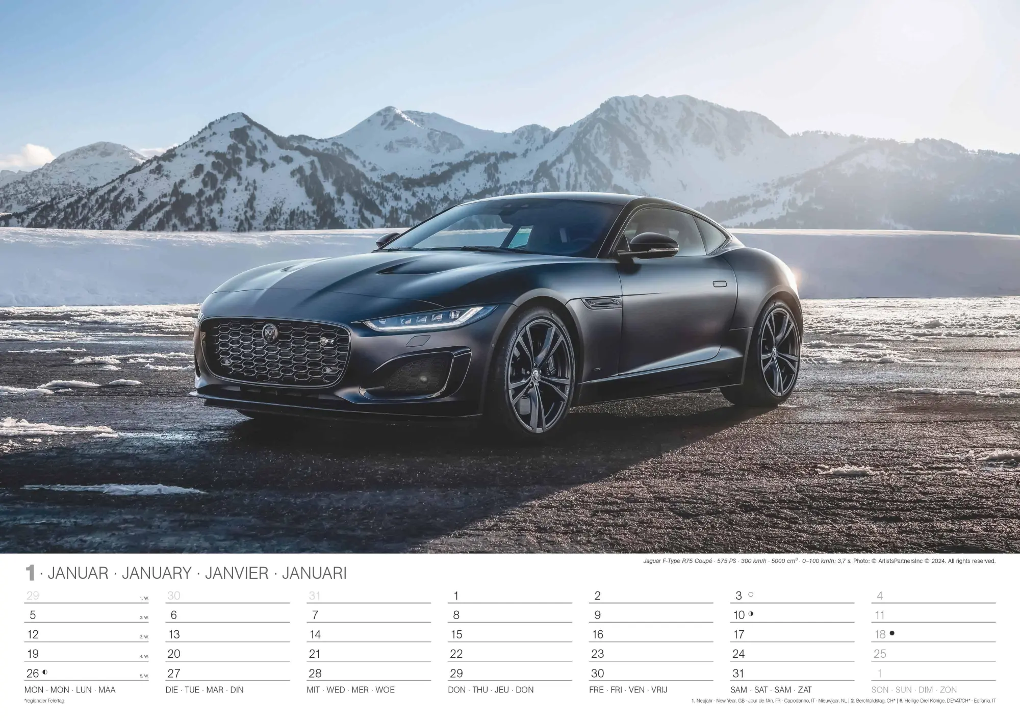 Bild: 4069095006287 | Sports Cars 2026 - Foto-Kalender - Wand-Kalender - 42x29,7 - Autos