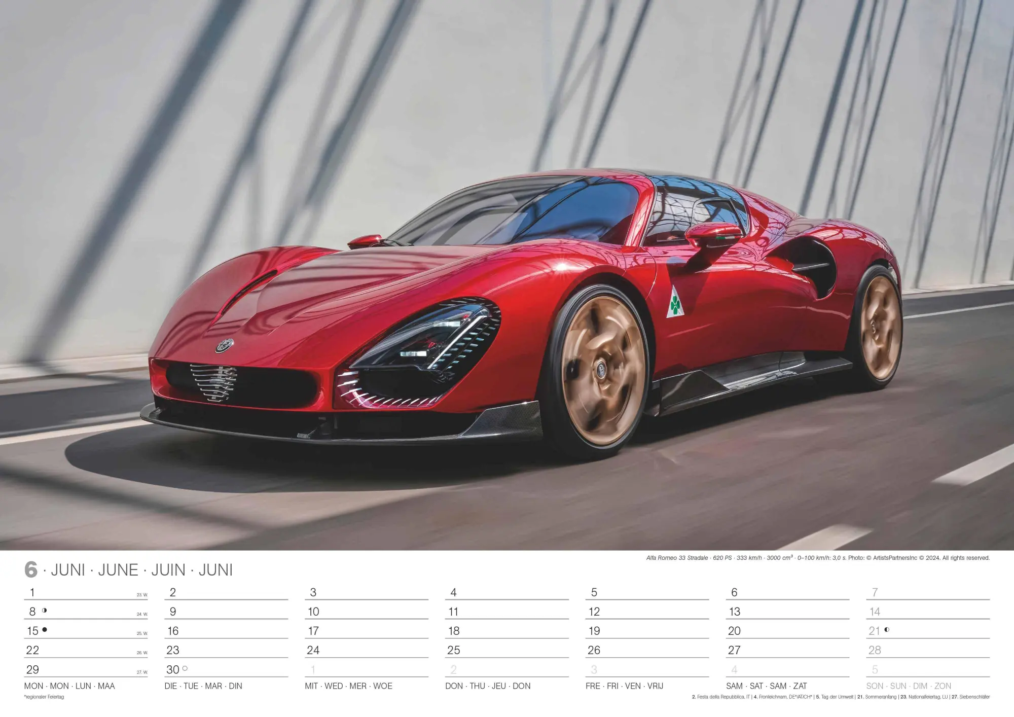 Bild: 4069095006287 | Sports Cars 2026 - Foto-Kalender - Wand-Kalender - 42x29,7 - Autos