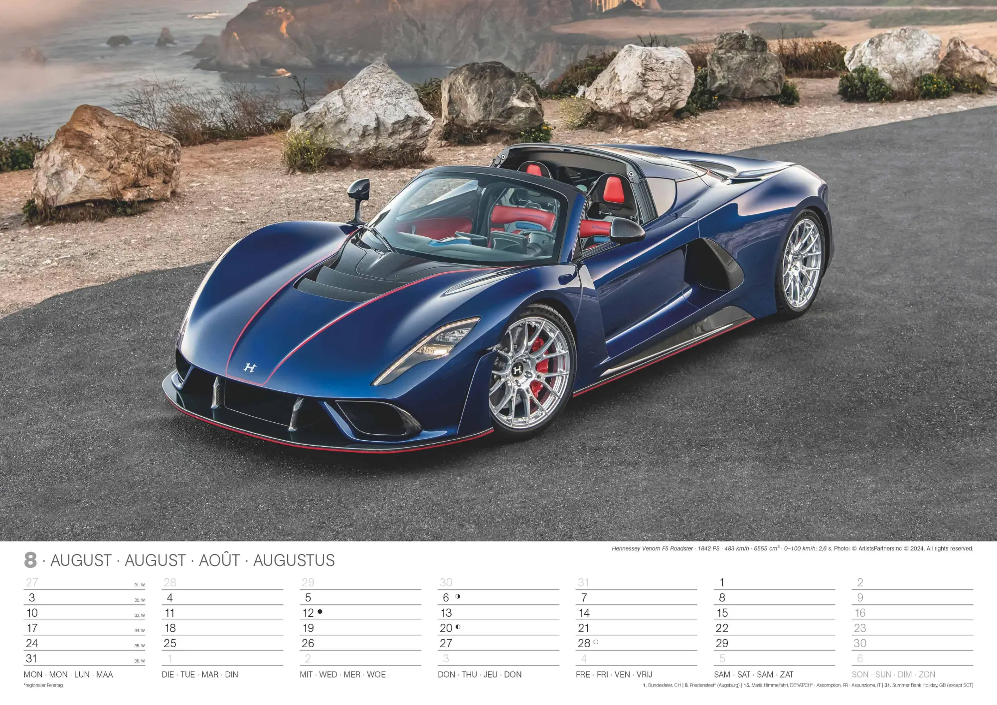 Bild: 4069095006287 | Sports Cars 2026 - Foto-Kalender - Wand-Kalender - 42x29,7 - Autos