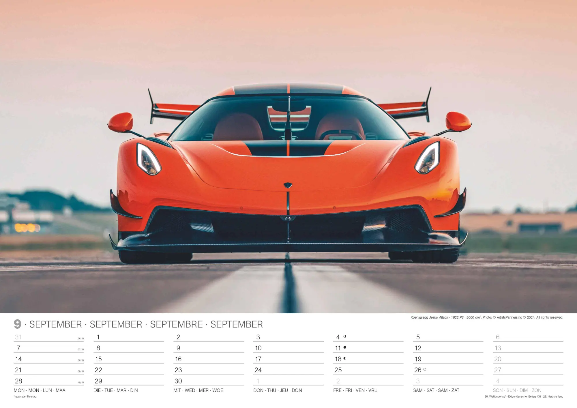 Bild: 4069095006287 | Sports Cars 2026 - Foto-Kalender - Wand-Kalender - 42x29,7 - Autos