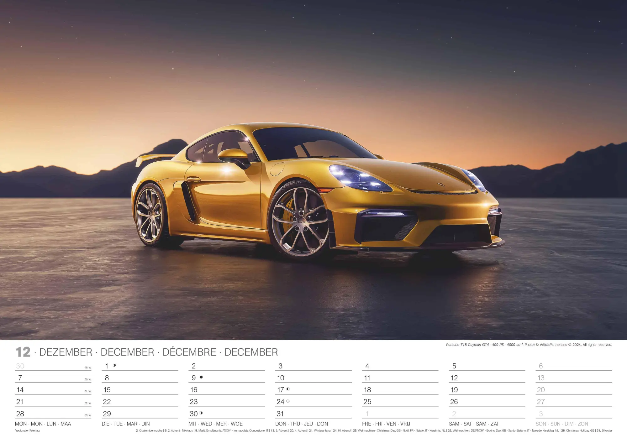Bild: 4069095006287 | Sports Cars 2026 - Foto-Kalender - Wand-Kalender - 42x29,7 - Autos