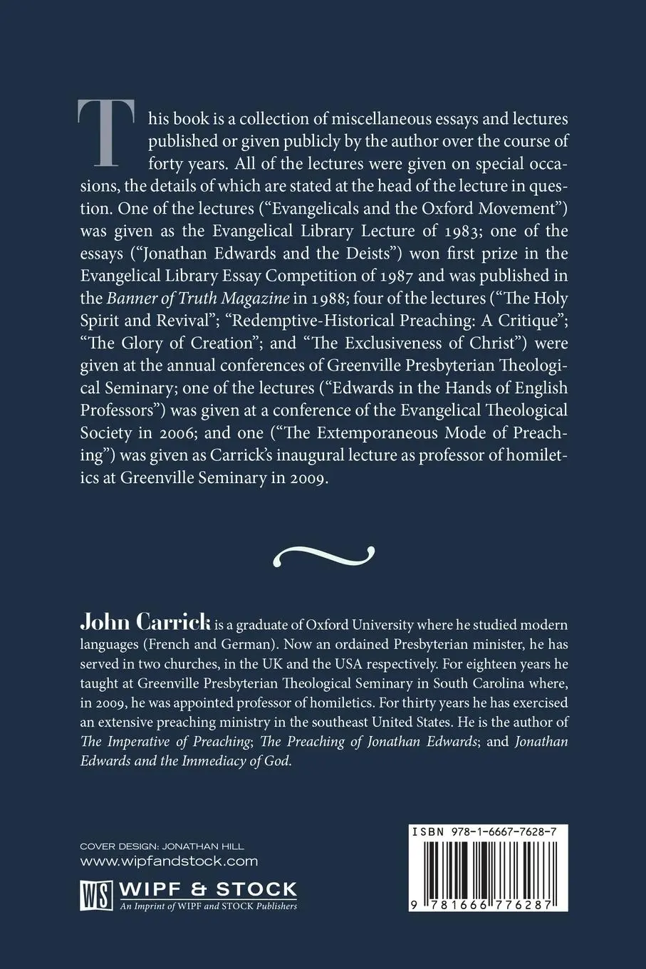 Rückseite: 9781666776287 | The Essays and Public Lectures of John Carrick | John Carrick | Buch