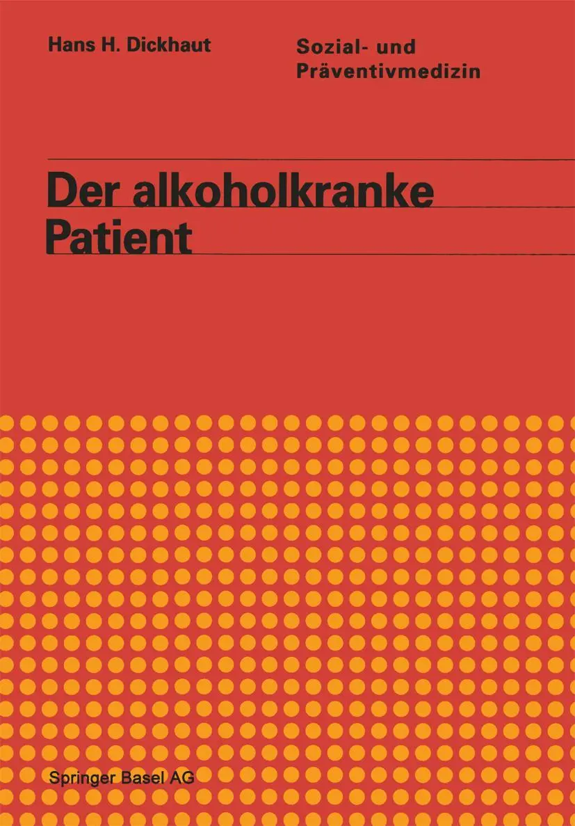 Cover: 9783034856287 | Der alkoholkranke Patient | Graf-Baumann (u. a.) | Taschenbuch | 2014