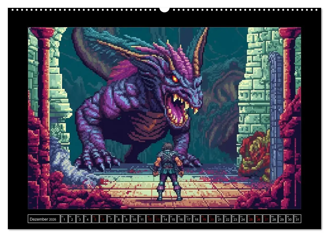 Bild: 9783457516287 | Pixel für Pixel bis Game over (hochwertiger Premium Wandkalender...