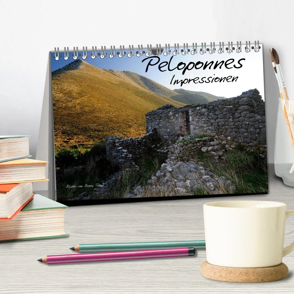 Bild: 9783516086287 | Peloponnes Impressionen / 2026 (Tischkalender 2026 DIN A5 quer),...