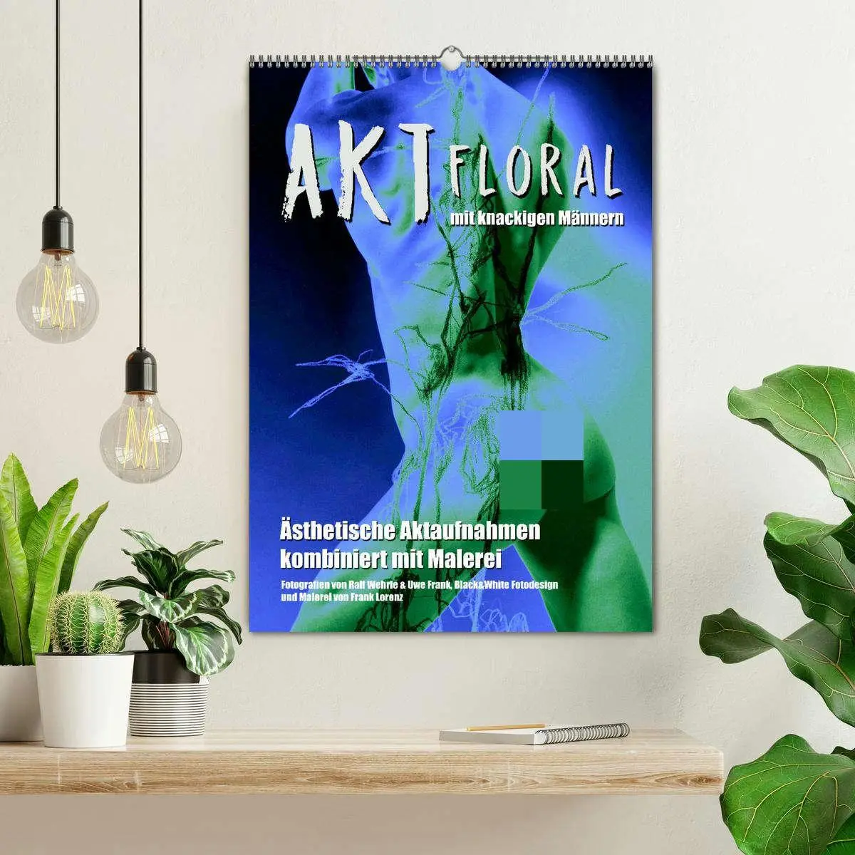 Bild: 9783516396287 | Aktfloral (Wandkalender 2026 DIN A2 hoch), CALVENDO Monatskalender