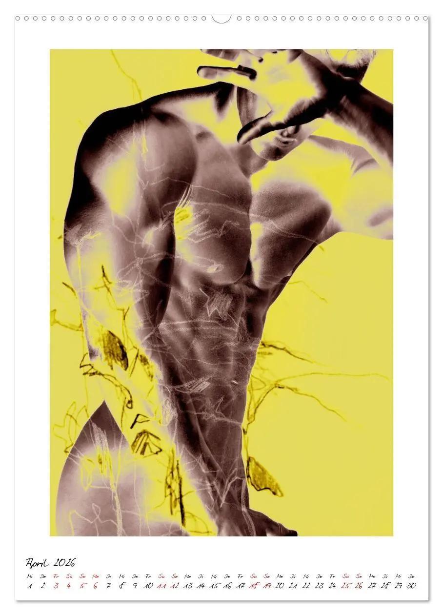 Bild: 9783516396287 | Aktfloral (Wandkalender 2026 DIN A2 hoch), CALVENDO Monatskalender