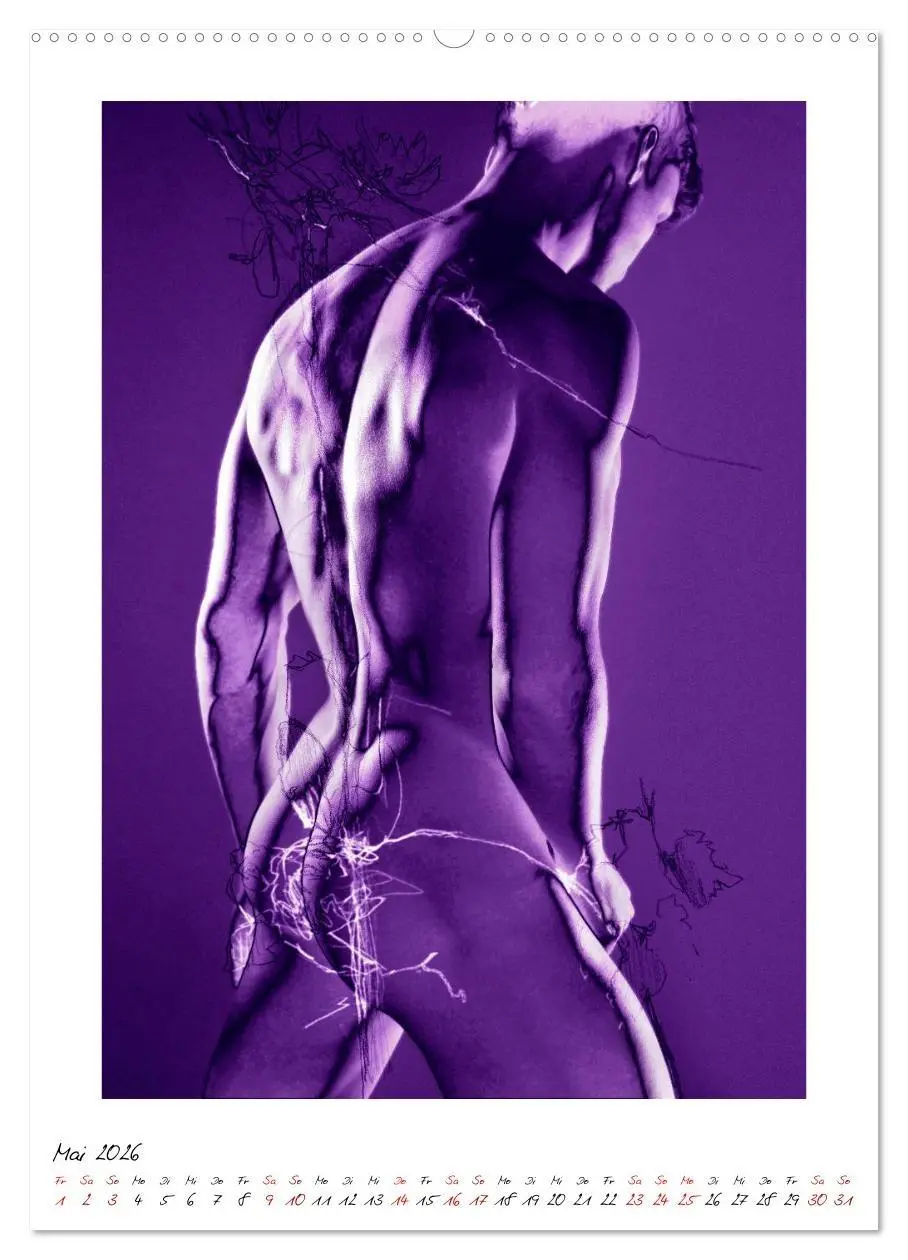 Bild: 9783516396287 | Aktfloral (Wandkalender 2026 DIN A2 hoch), CALVENDO Monatskalender