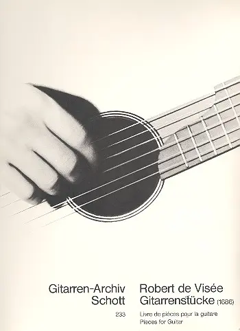 Cover: 9790001096287 | Gitarrenstucke | Robert de Visée | Buch | Schott Music