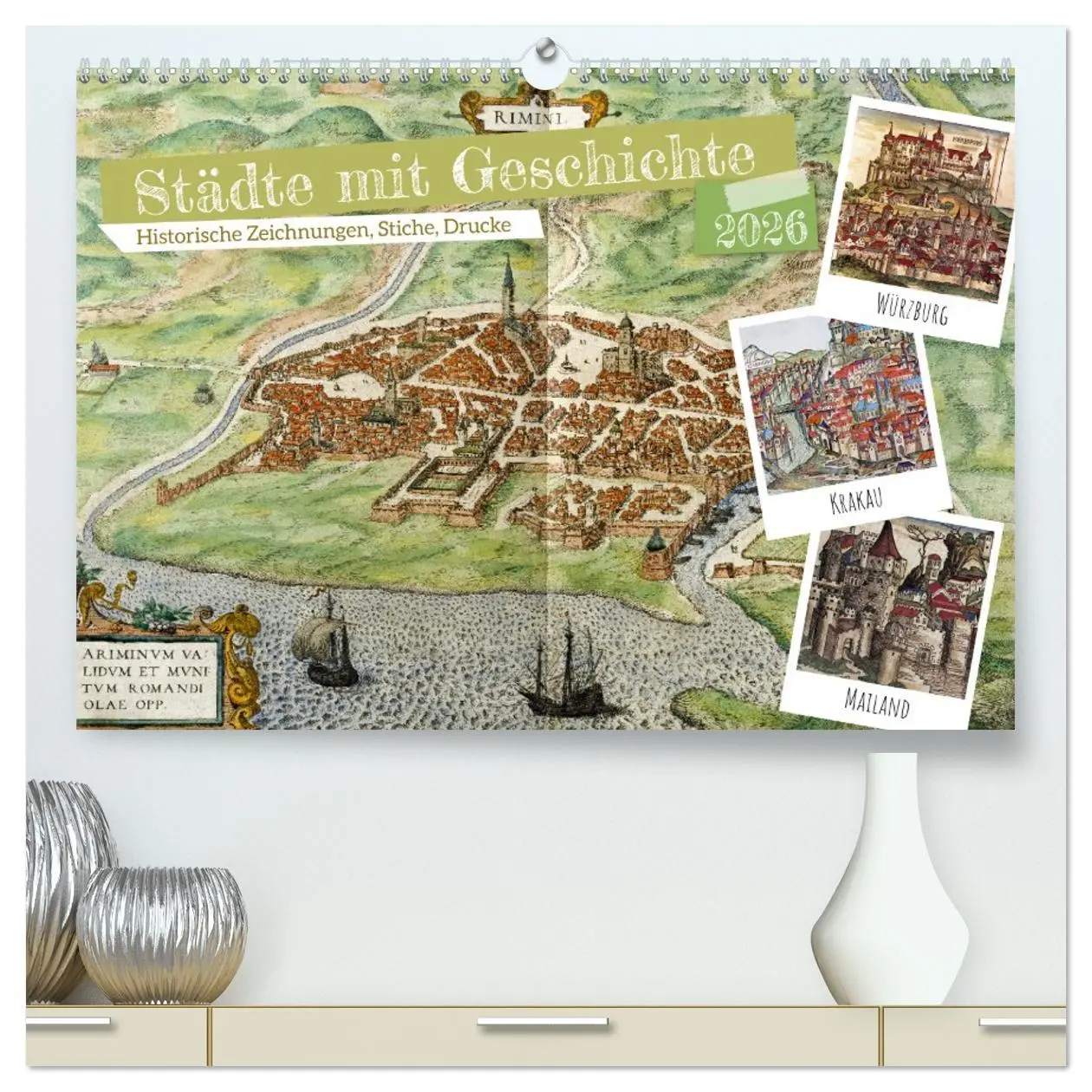 Cover: 9783457436387 | Städte mit Geschichte: Historische Zeichnungen, Stiche, Drucke...