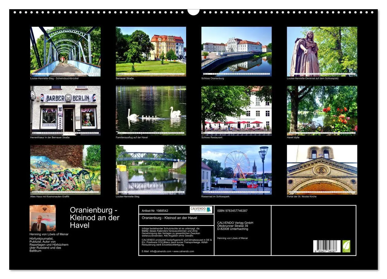Bild: 9783457746387 | Oranienburg - Kleinod an der Havel (Wandkalender 2026 DIN A2 quer),...