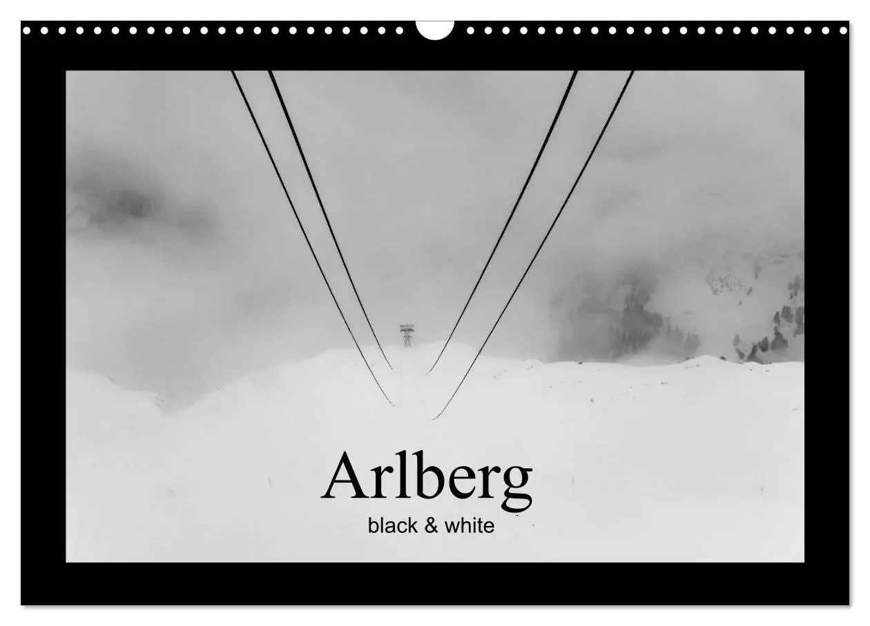 Cover: 9783457816387 | Arlberg black and white (Wandkalender 2026 DIN A3 quer), CALVENDO...