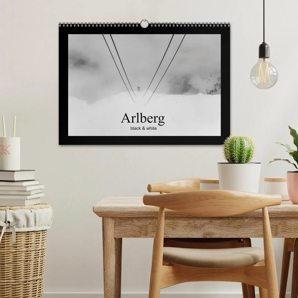 Bild: 9783457816387 | Arlberg black and white (Wandkalender 2026 DIN A3 quer), CALVENDO...