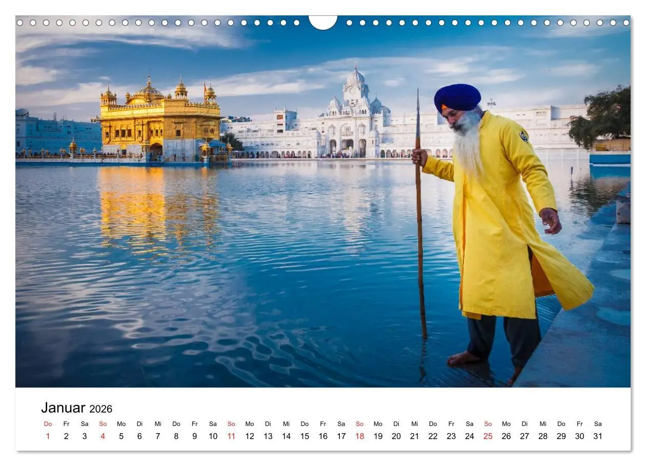Bild: 9783516216387 | Indien: Menschen ¿ Farben ¿ Religionen (Wandkalender 2026 DIN A3...