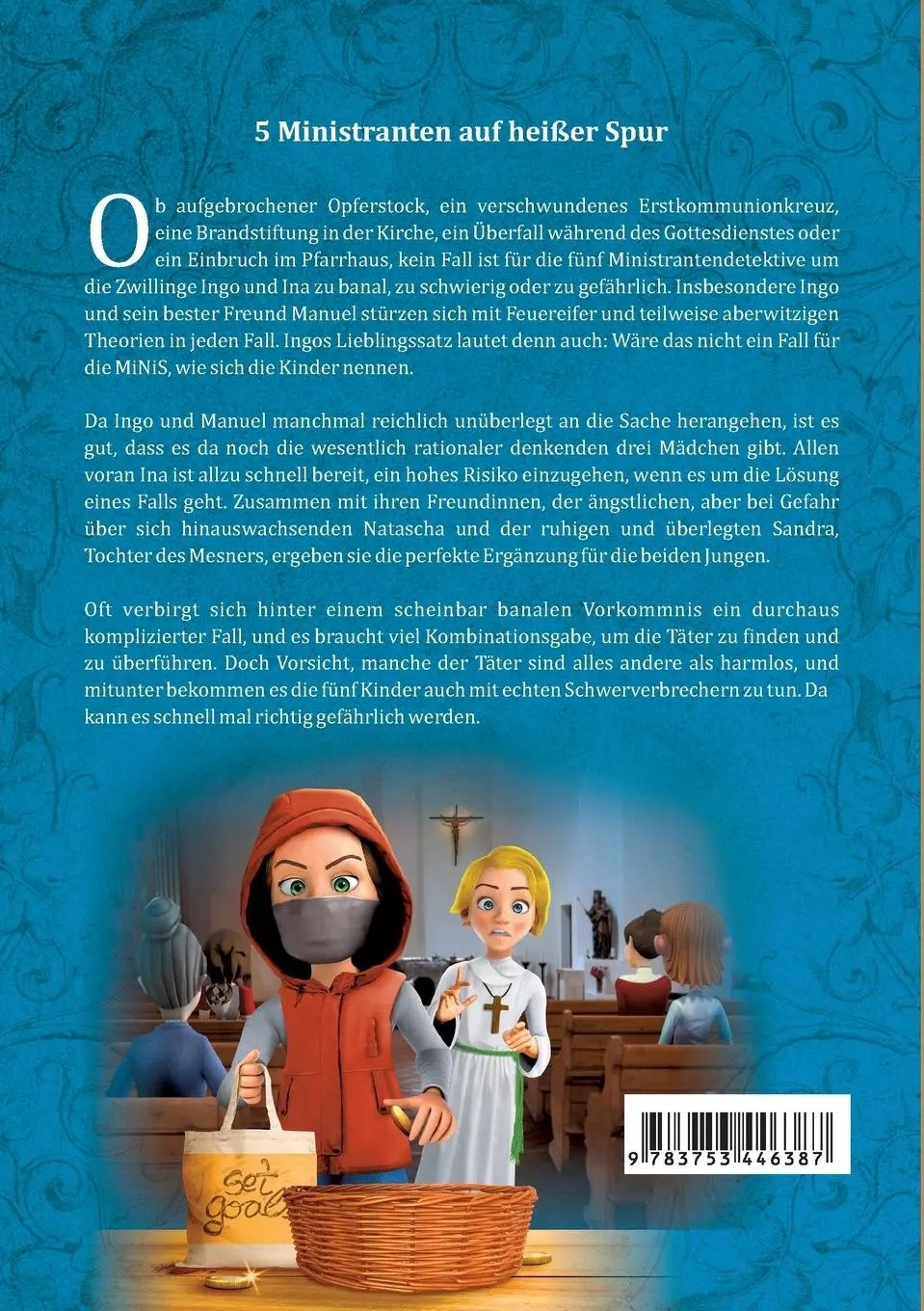 Rückseite: 9783753446387 | Die MiNiS - Detektive am Altar | Die Fälle 1 -12 | Thomas Wolfer