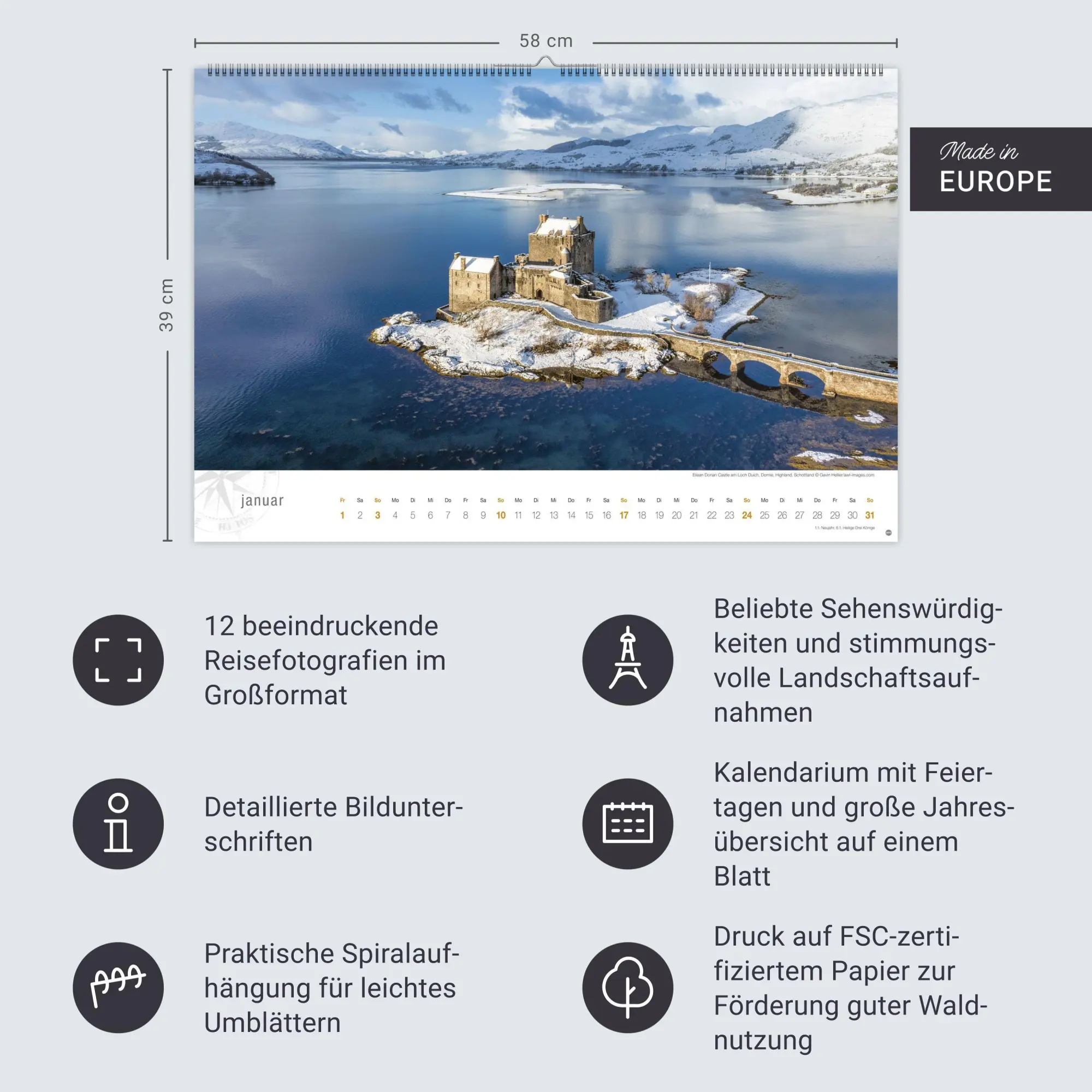 Bild: 9783756416387 | Schottland Globetrotter Kalender 2027 - Von wilden Küsten, Seen und...