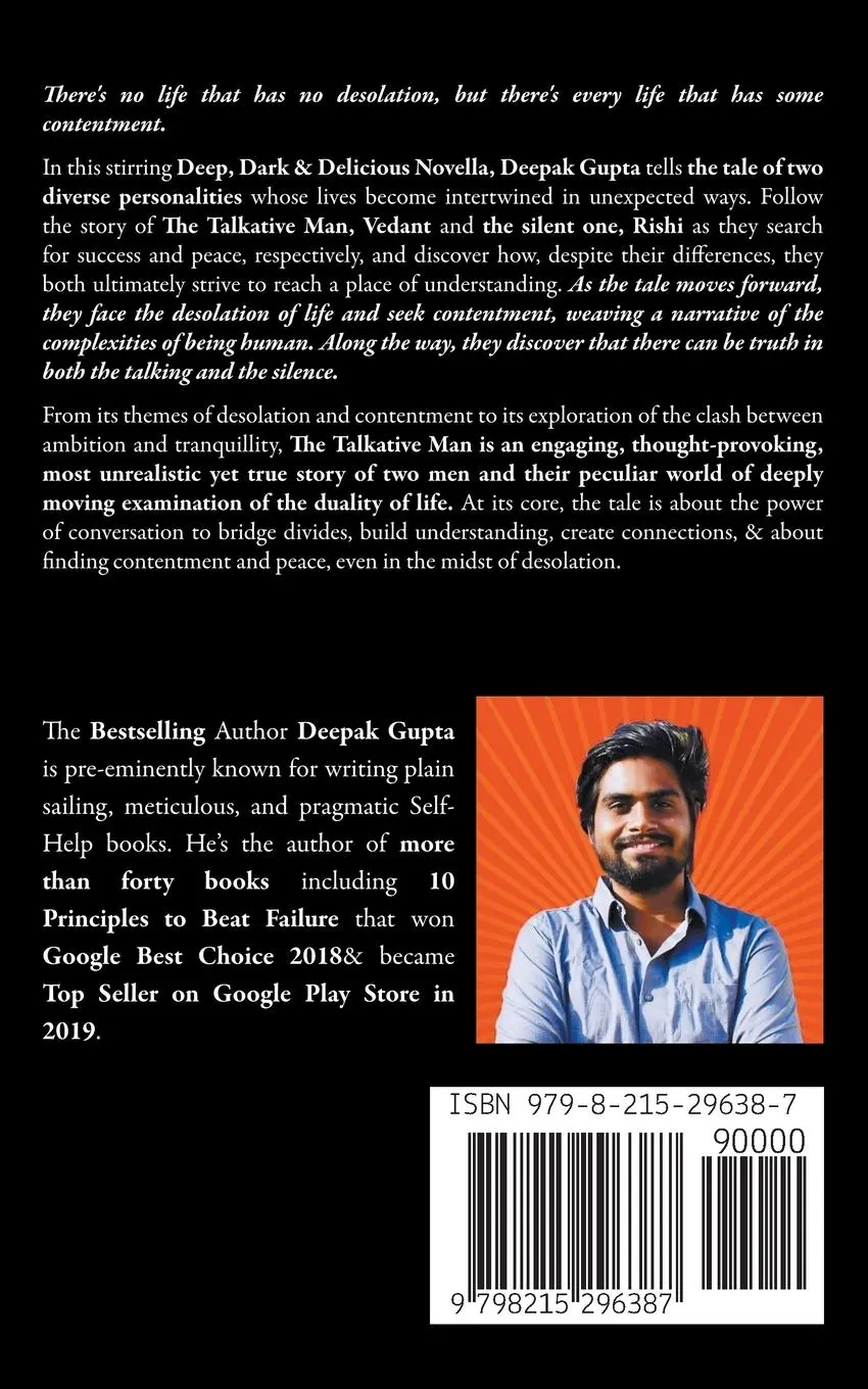Rückseite: 9798215296387 | The Talkative Man | Deepak Gupta | Taschenbuch | Englisch | 2022