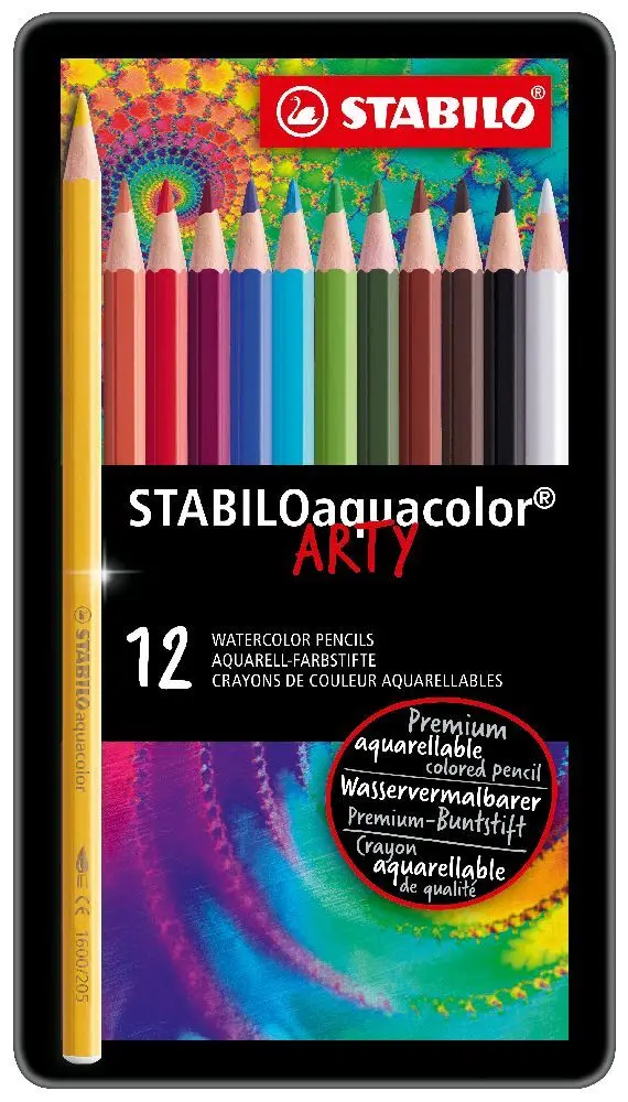 Cover: 4006381146487 | STABILOaquacolor 12er Metalletui ARTY" | In Karton | 2023