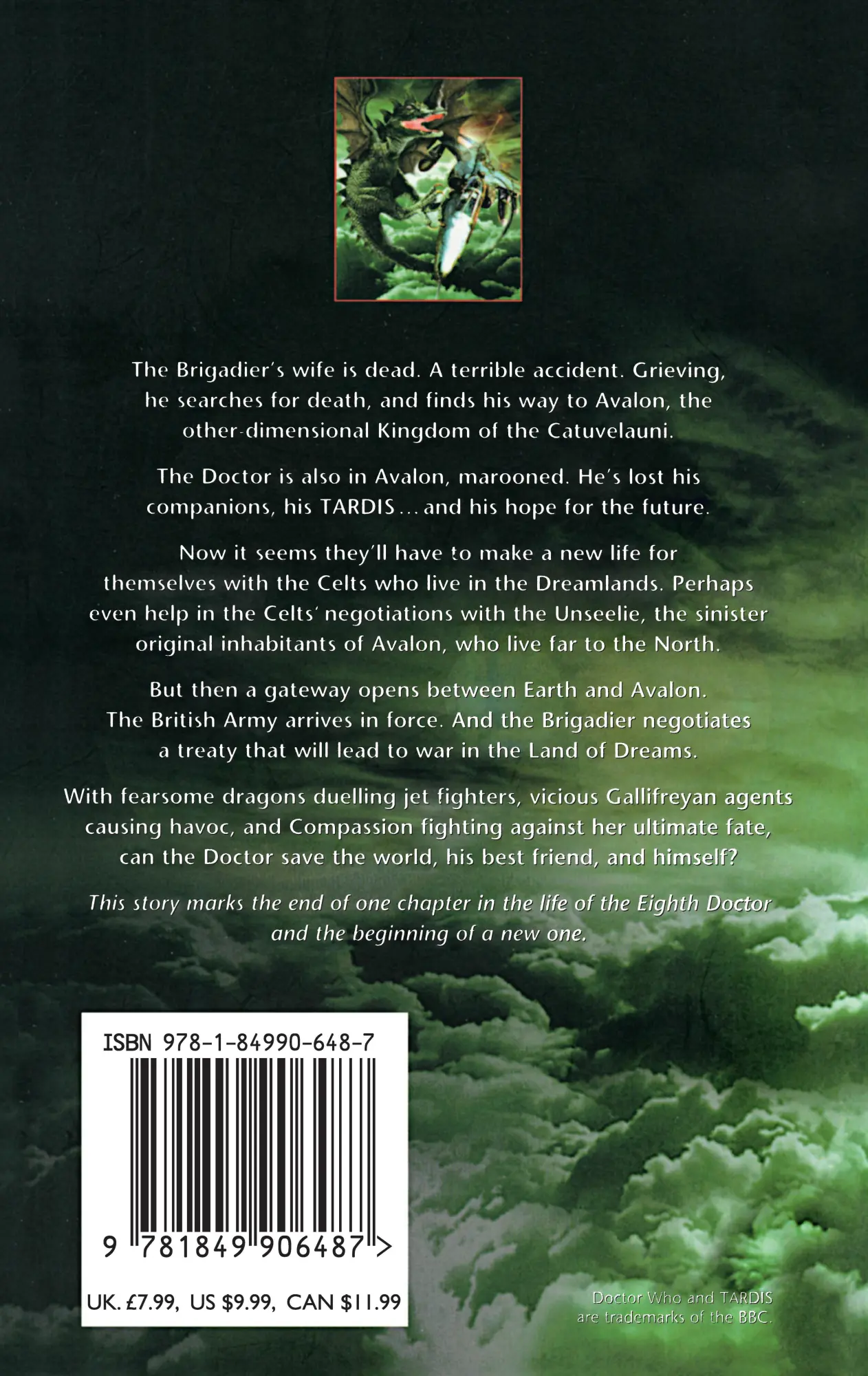Rückseite: 9781849906487 | Doctor Who | Shadows Of Avalon | Paul Cornell | Taschenbuch | Englisch