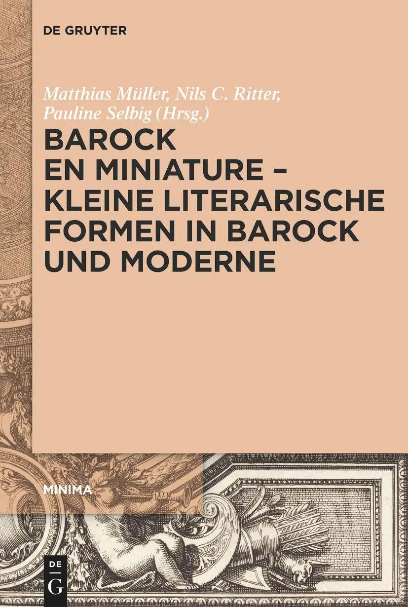Cover: 9783111126487 | Barock en miniature - Kleine literarische Formen in Barock und Moderne