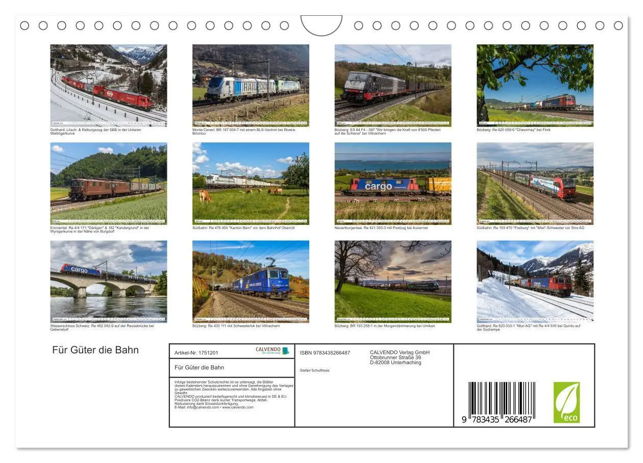 Bild: 9783435266487 | Für Güter die Bahn (Wandkalender 2025 DIN A4 quer), CALVENDO...