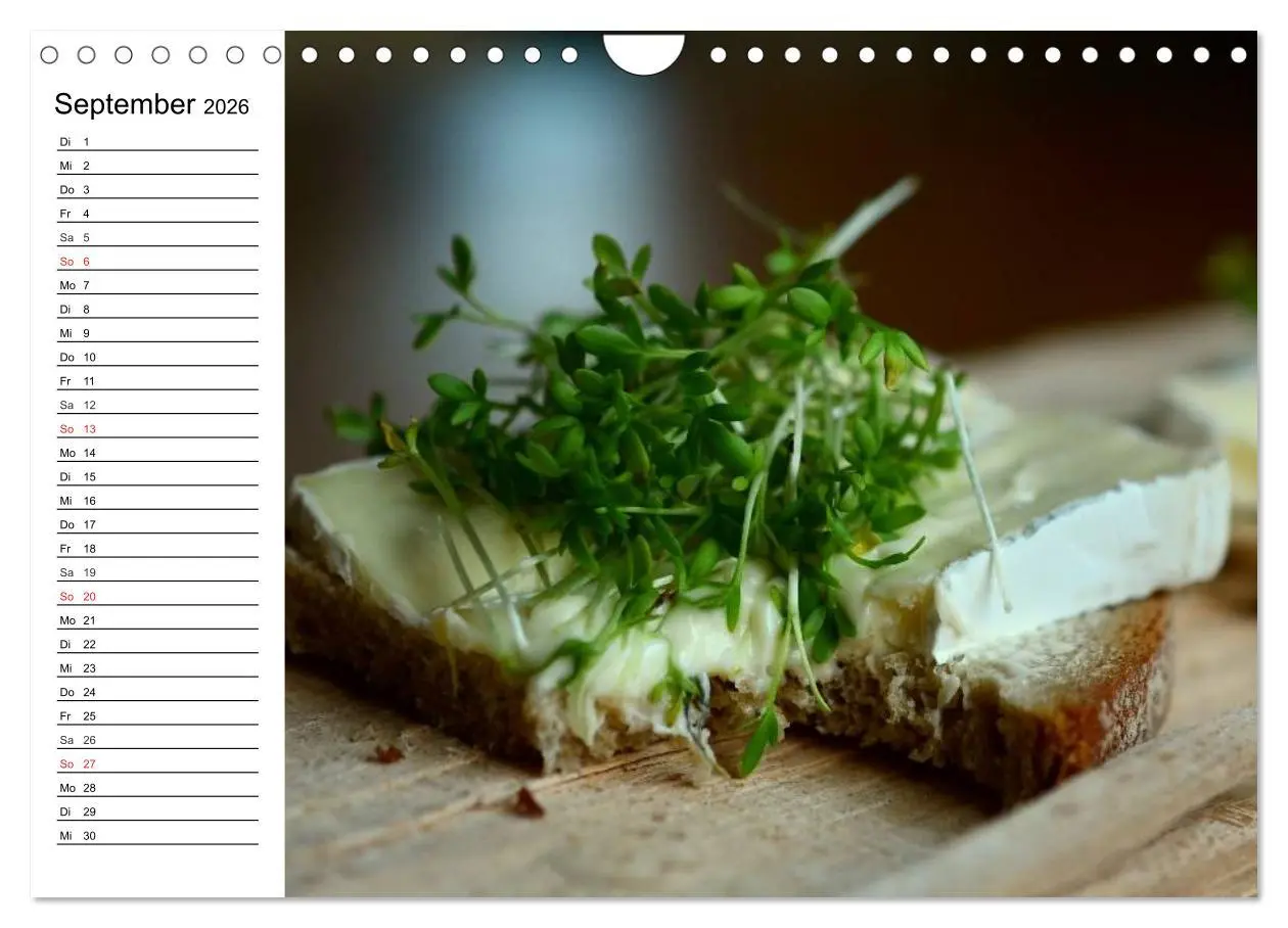 Bild: 9783457976487 | Brotzeit. Herzhaft und beliebt (Wandkalender 2026 DIN A4 quer),...