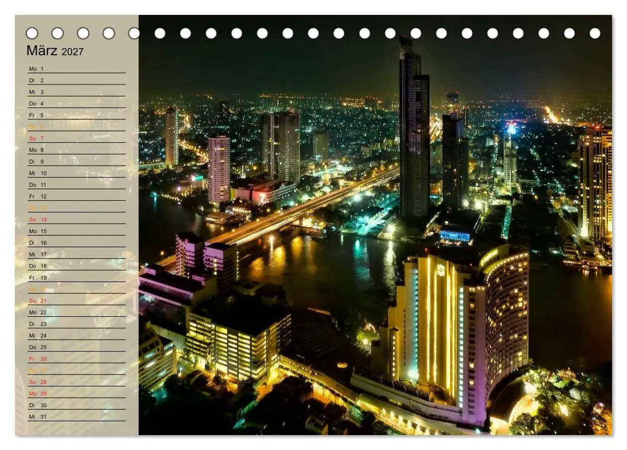 Bild: 9783569916487 | Bangkok - Königreich Thailand (Tischkalender 2027 DIN A5 quer),...