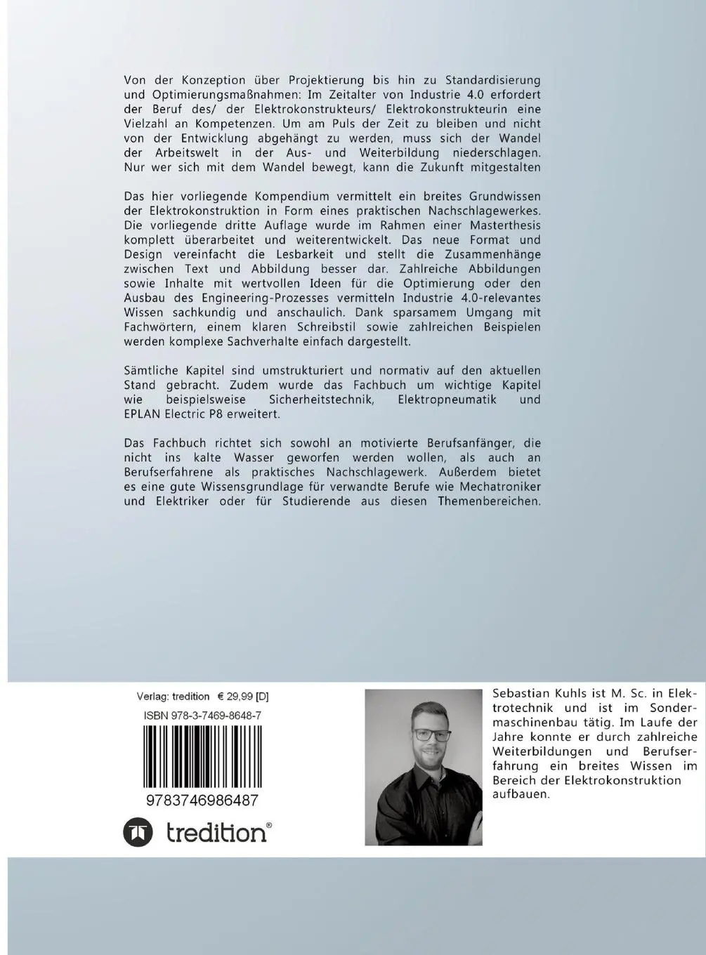 Rückseite: 9783746986487 | Elektrokonstruktion | Elektrotechnik und Automation | Sebastian Kuhls