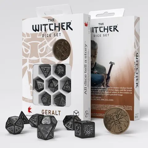 Cover: 5907699496587 | The Witcher Dice Set. Geralt - The Silver Sword | Q-Workshop