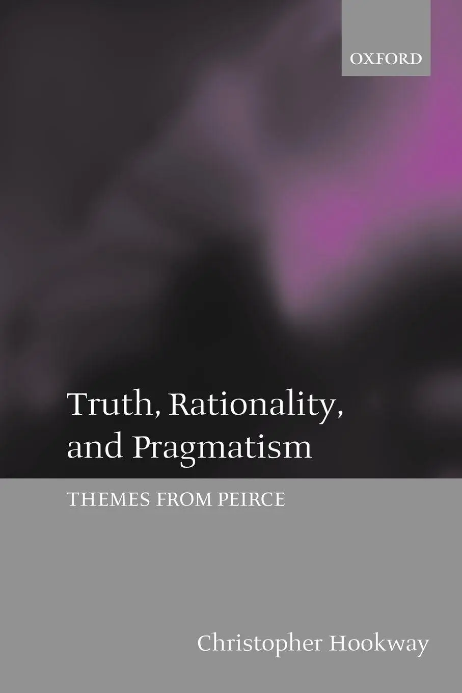 Cover: 9780199256587 | Truth, Rationality, and Pragmatism | Themes from Peirce | Hookway