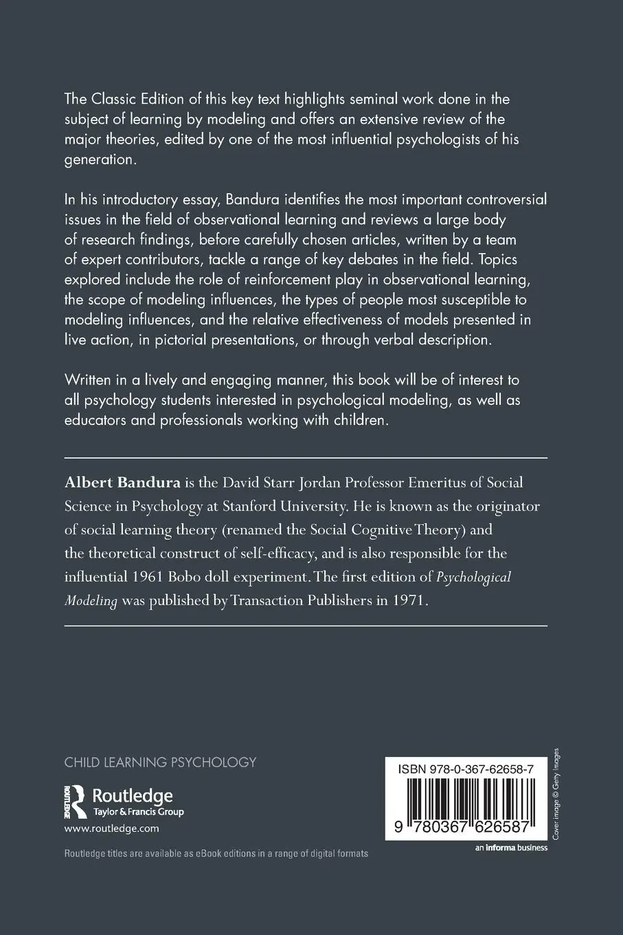 Rückseite: 9780367626587 | Psychological Modeling | Conflicting Theories | Albert Bandura | Buch