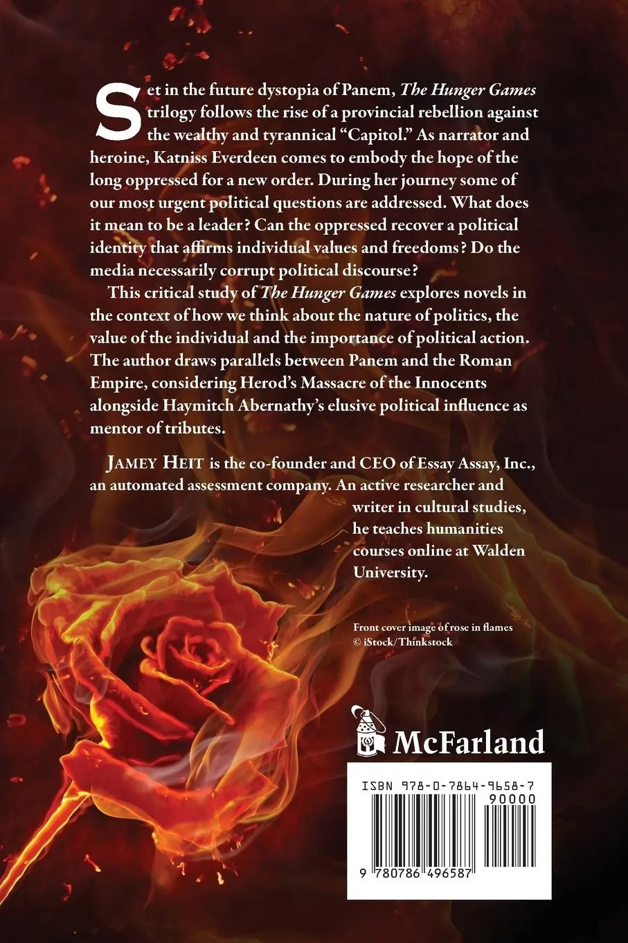 Rückseite: 9780786496587 | The Politics of The Hunger Games | Jamey Heit | Taschenbuch | Englisch