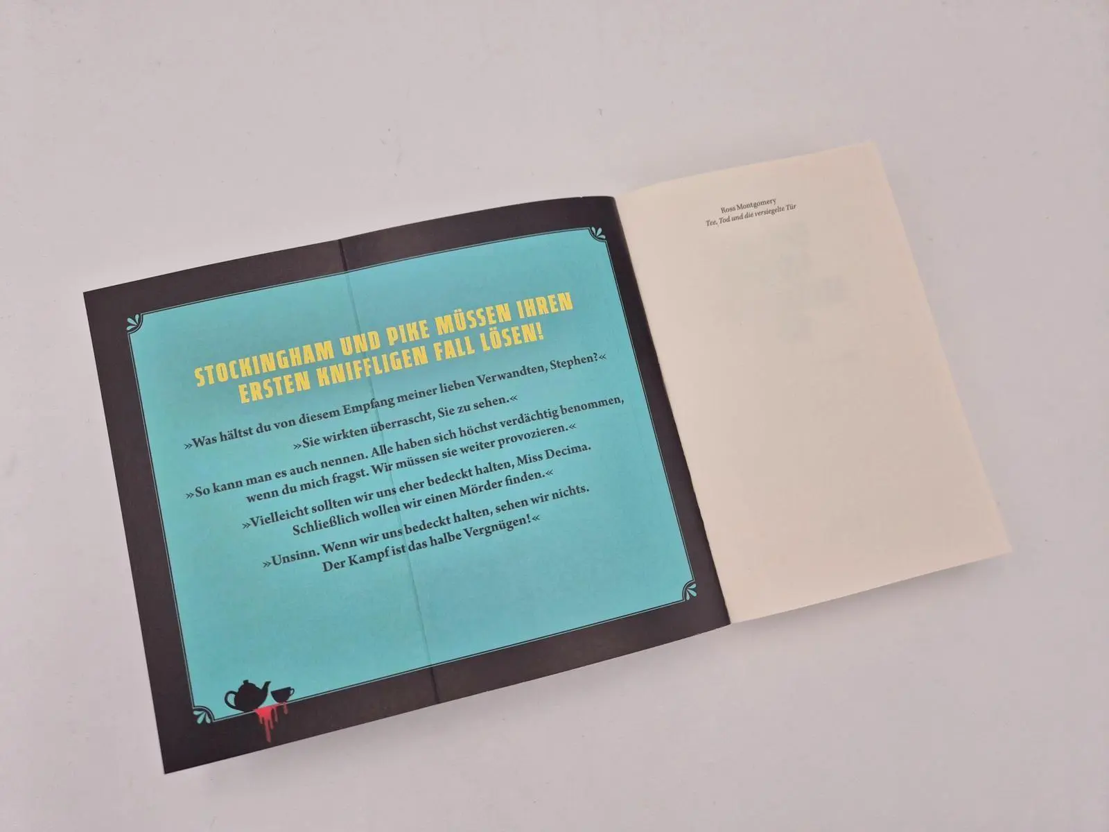 Bild: 9783492066587 | Tee, Tod und die versiegelte Tür | Ross Montgomery | Taschenbuch
