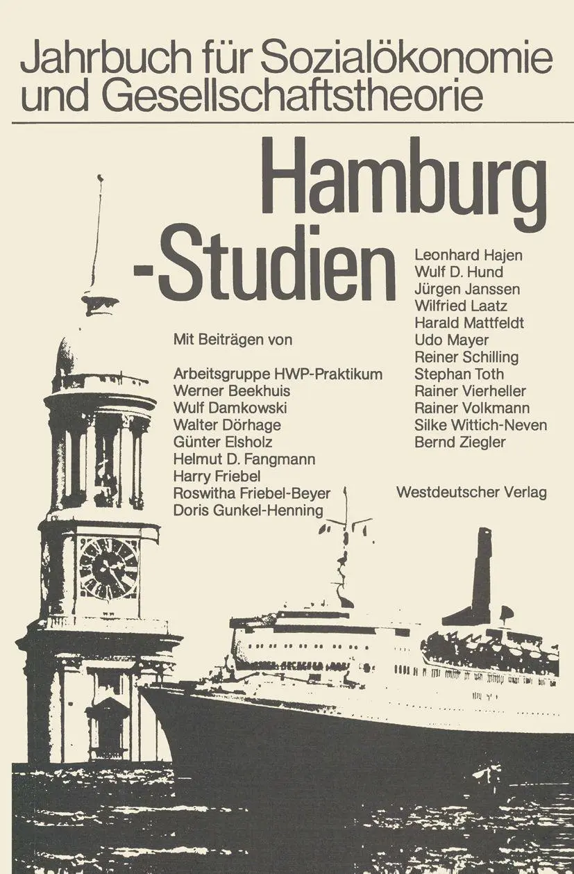 Hamburg-Studien (Jahrbuch für Sozialökonomie und Gesellschaftstheorie)